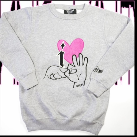 Gray “I Love To Do It” Crew Neck - Picture 2 of 3